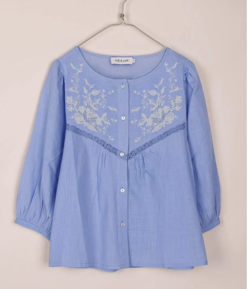 Embroidery shirt, £104, Indi &amp; Cold