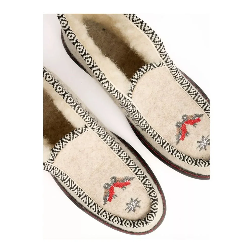 Wool slippers by Penelope Chilvers, £169