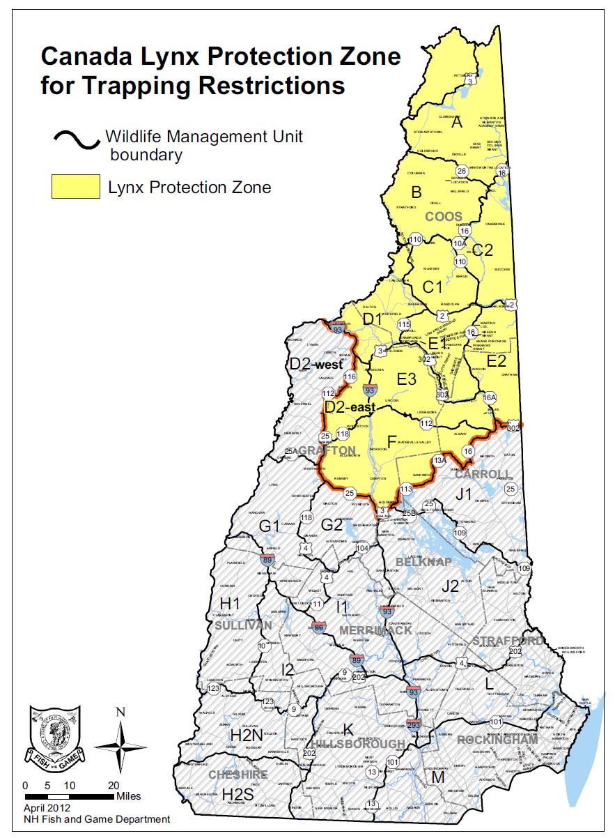 The Lynx protection zones already currently in place, and developed by NHF&G (Image courtesy NHFG).