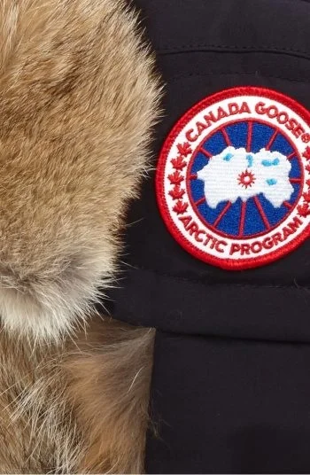 CANADA GOOSE Men Down Fill Aviator Hat with Genuine Coyote Fur Trim Navy218_1_LRG.jpg
