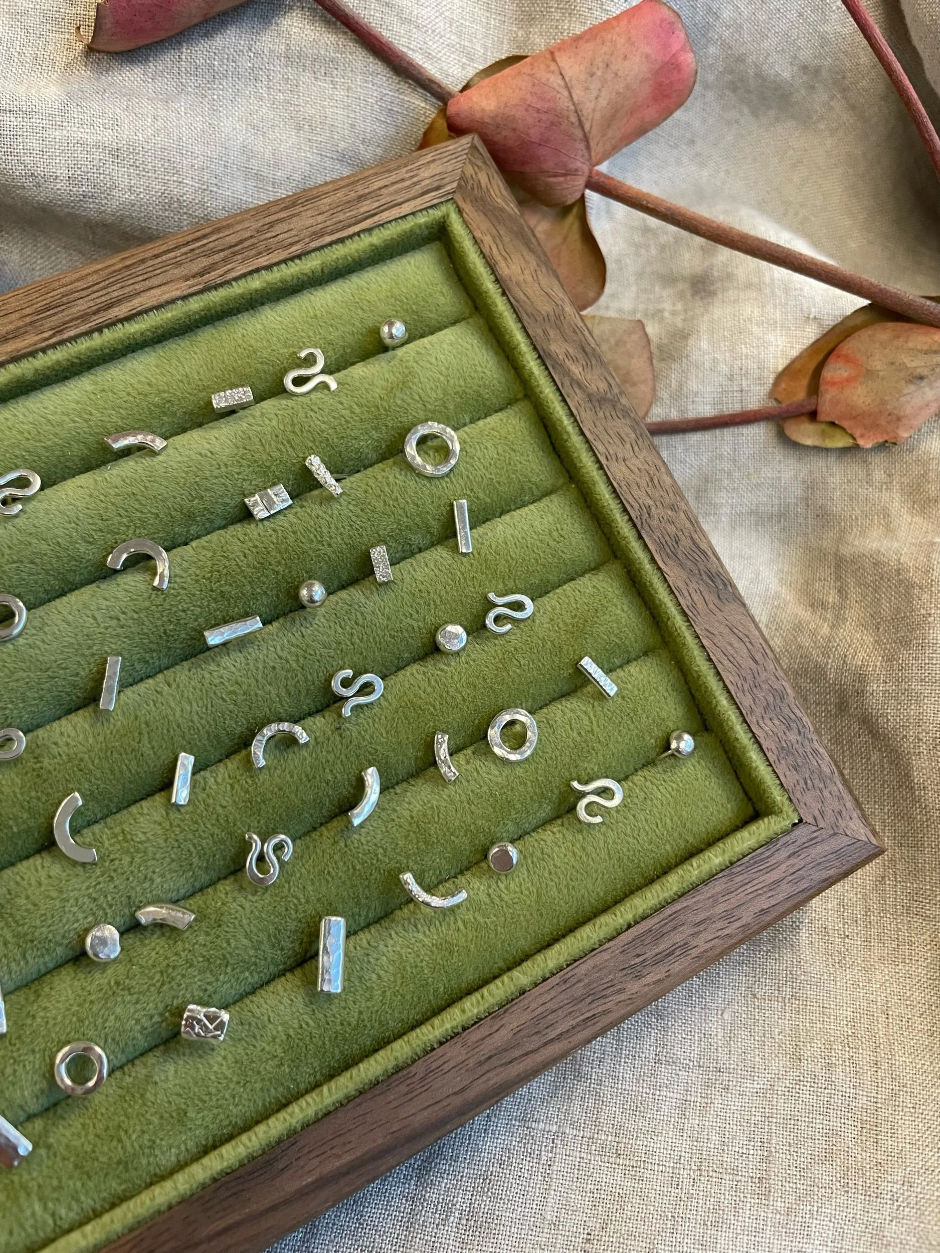 Off-Cut Silver Studs