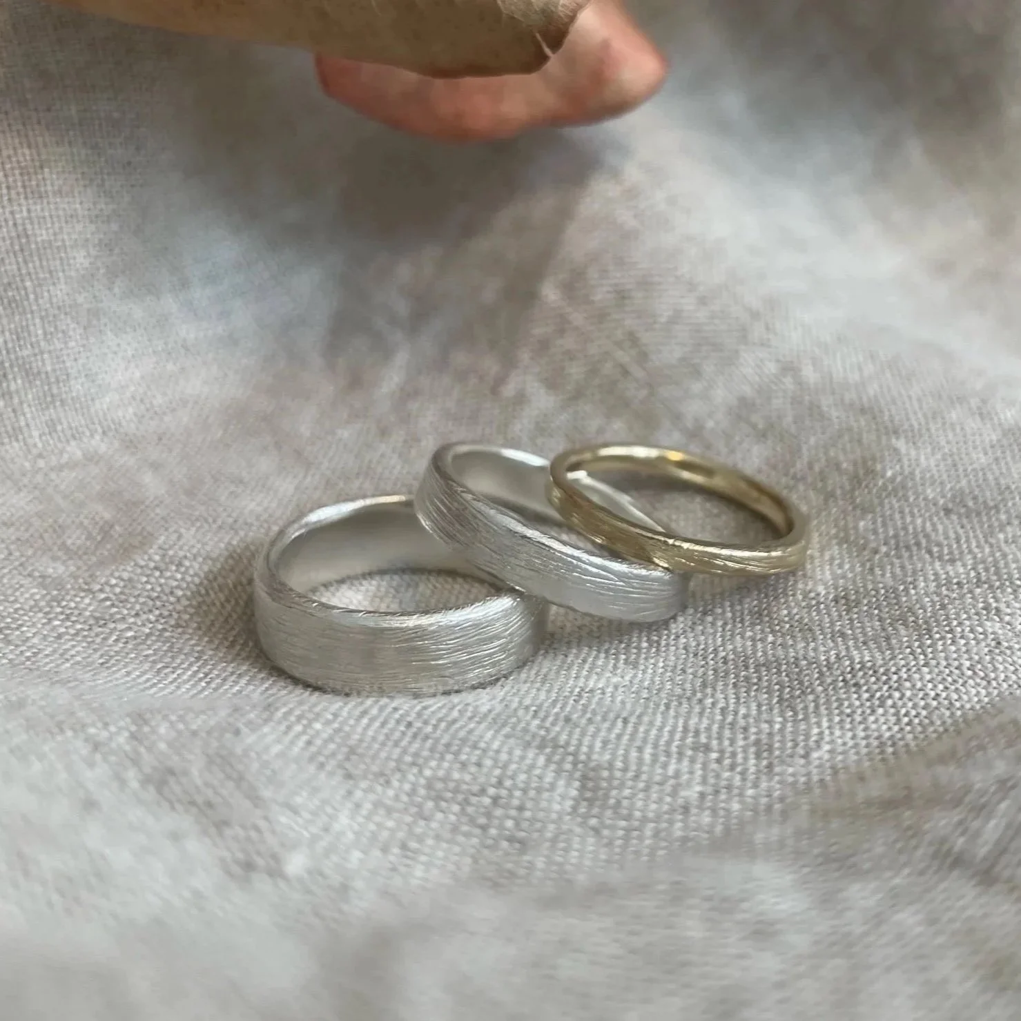 Silver Paint Ring