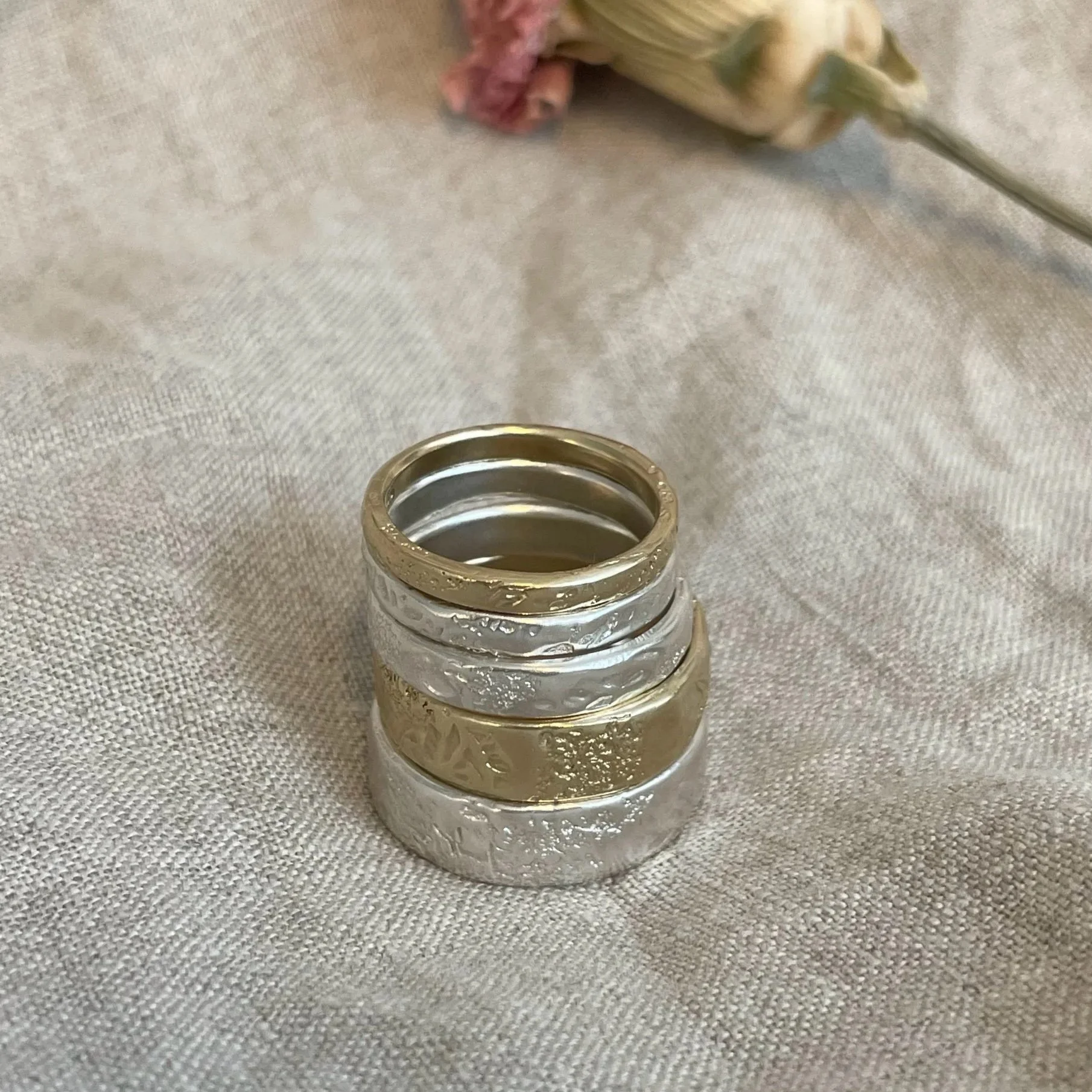 Silver Sandstone Ring