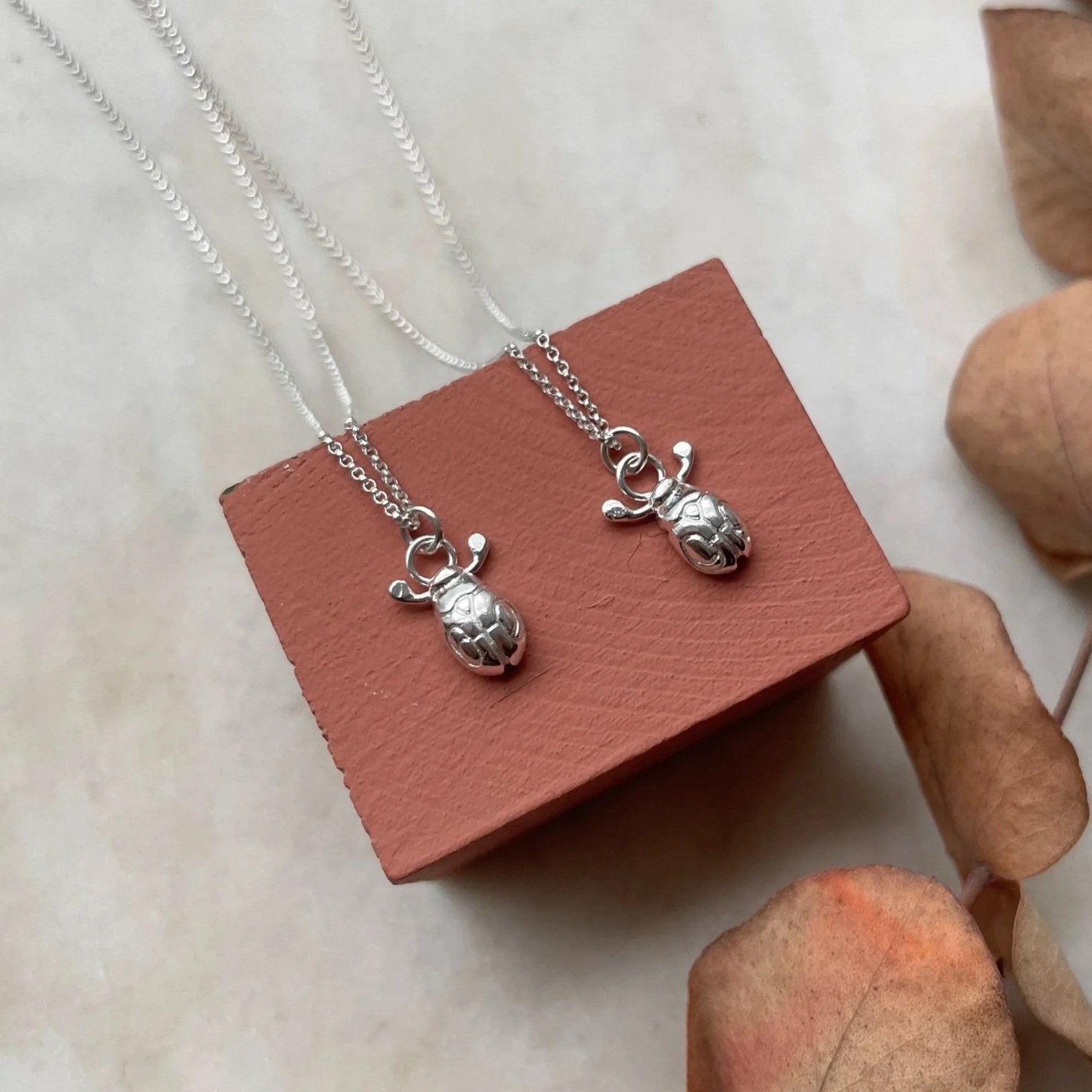 Tiny Beetle Pendant