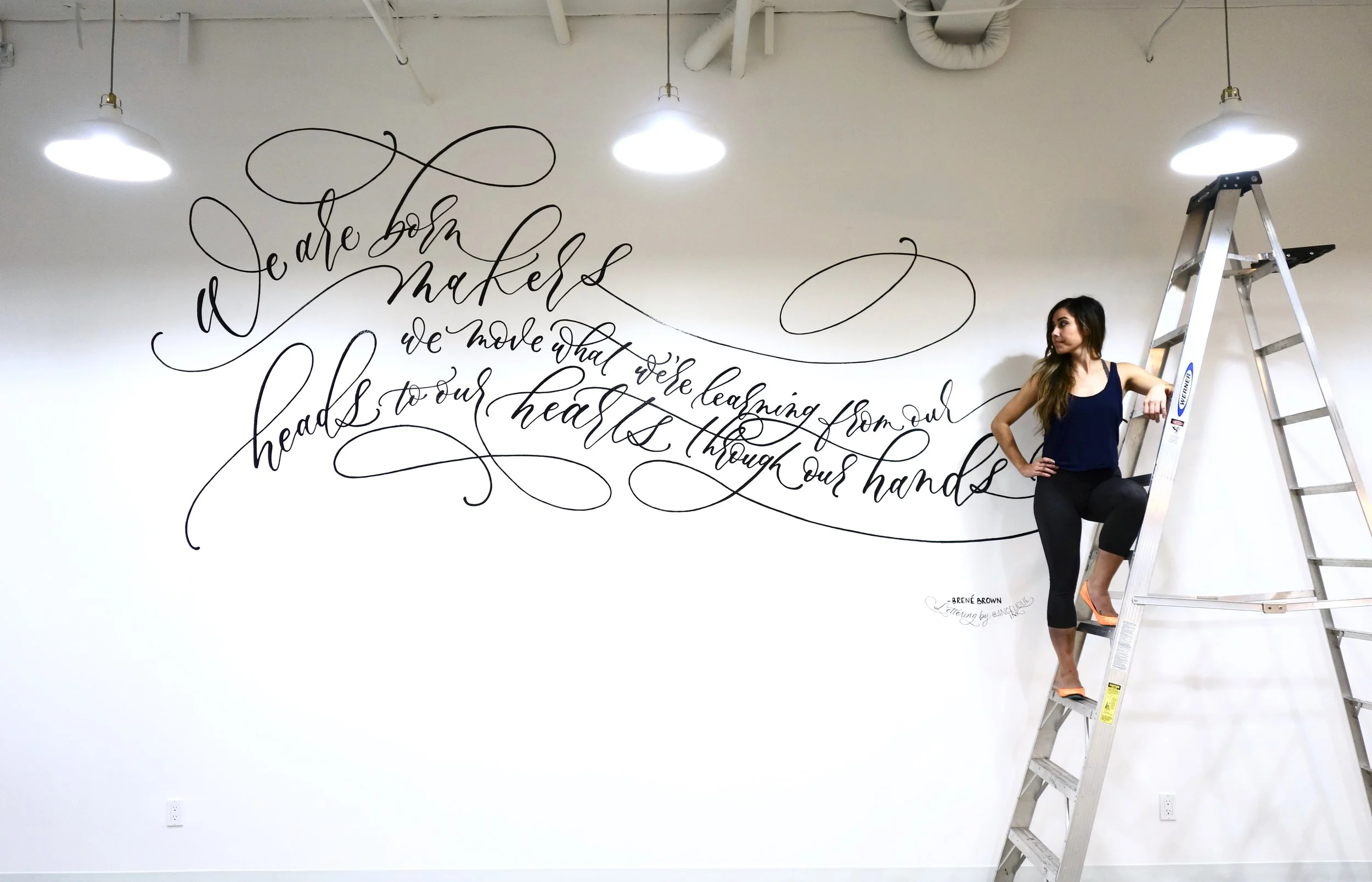 Brene Brown Quote Mural Santa Ana