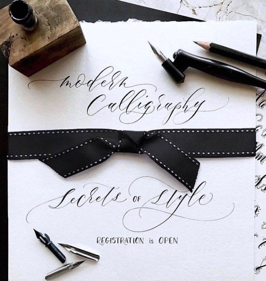 Registration is OPEN for the November edition of Modern Calligraphy: Secrets of Style workshop! Tap the link in my bio for details and to get signed up! I can&rsquo;t wait&mdash;this is going to be a blast ✒️🖋😎