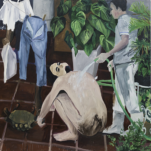 Eduardo Berliner, Varal, óleo sobre tela, 2012