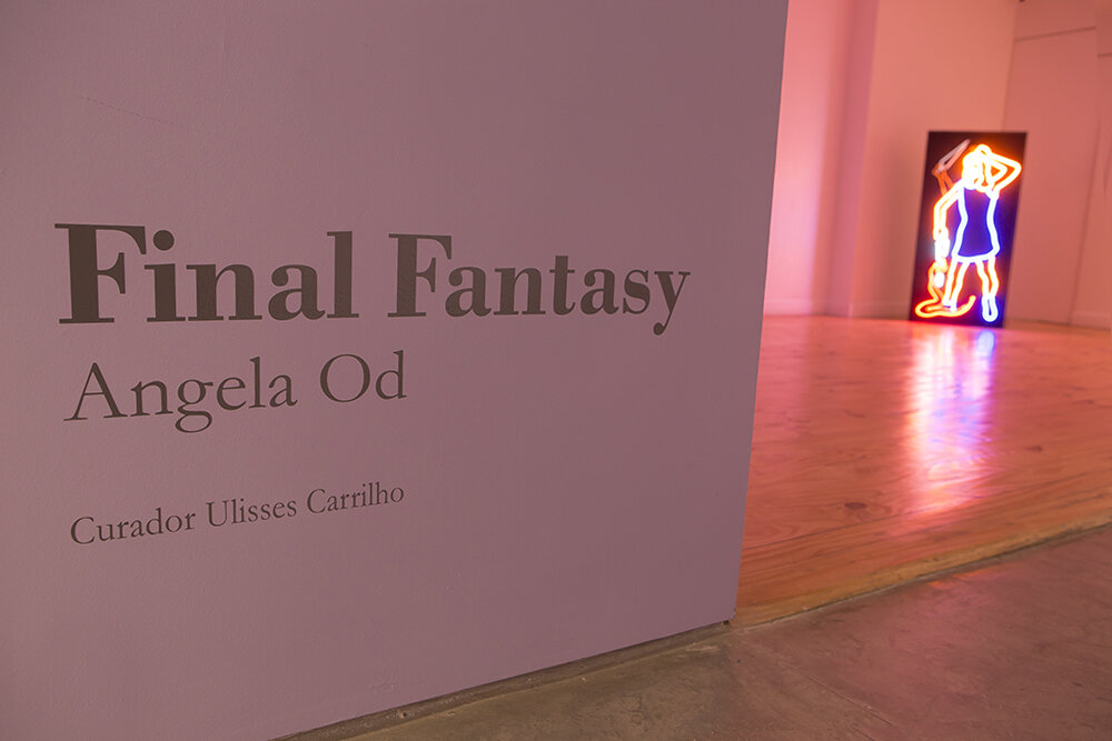  Vista da exposição  Final Fantasy , individual de Angela Od na Galeria Movimento, no Rio de Janeiro, 2019. 