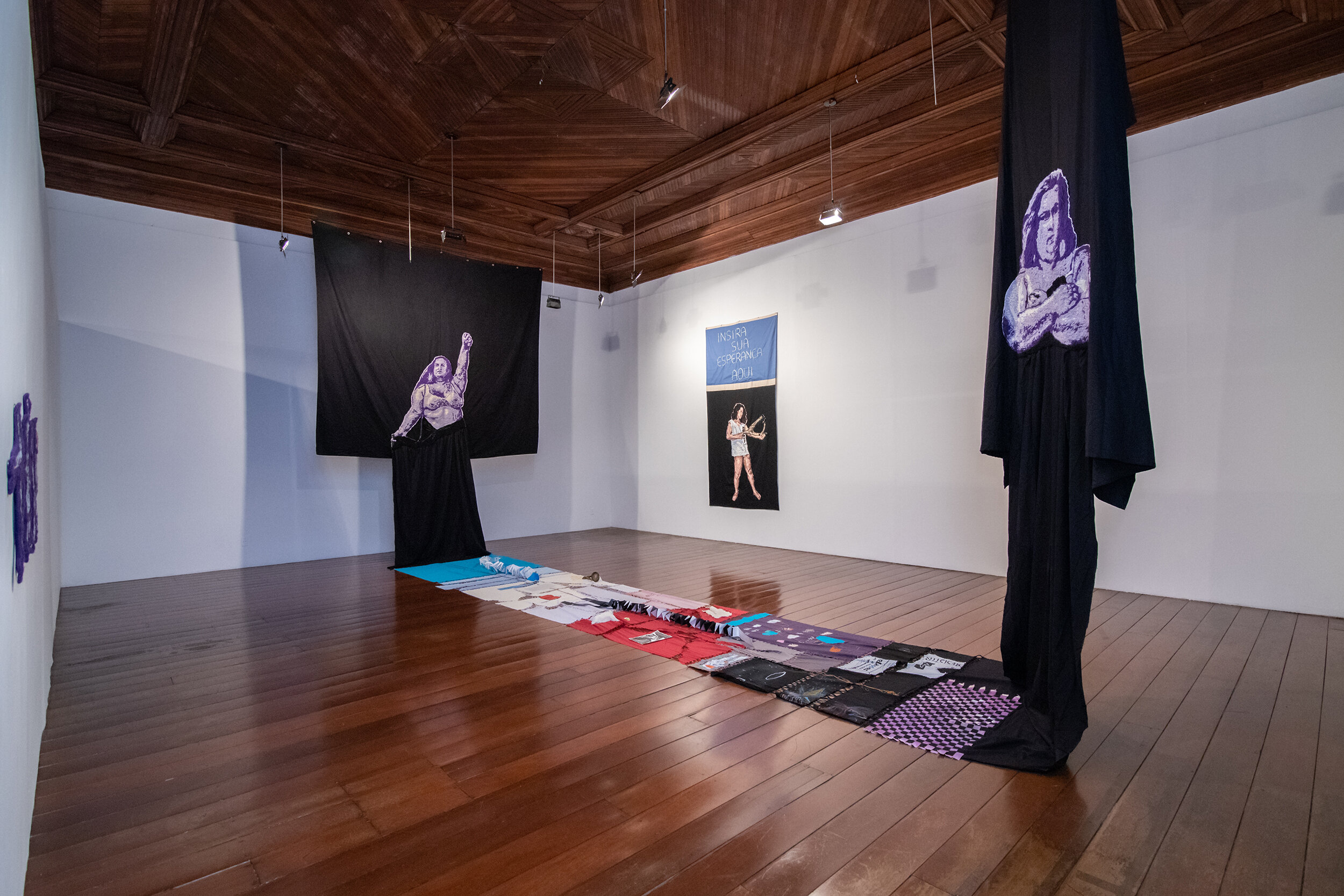  Vista da exposição   Lavanda é a cor mais livre  , individual de Angela Od no Marp – Museu de Arte de Ribeirão Preto Pedro Manuel-Gismondi, 2019. 