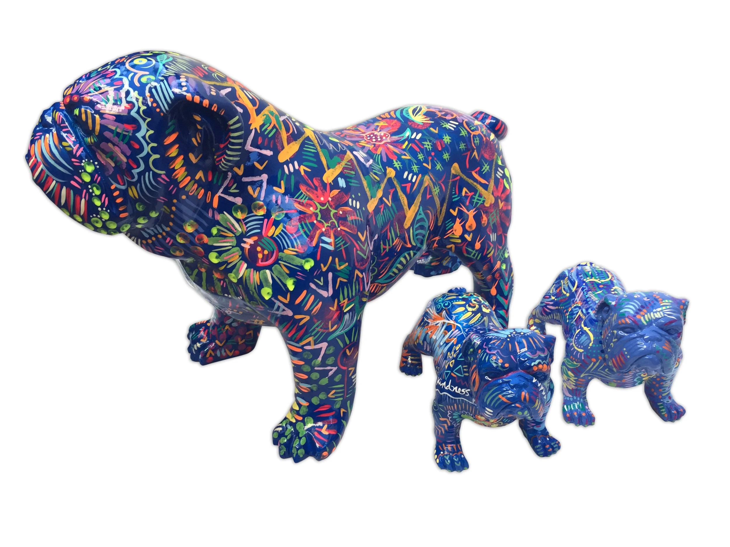 HERO. Large Bulldog (SOLD) KINDNESS & GOODNESS. Small Bulldogs (SOLD)