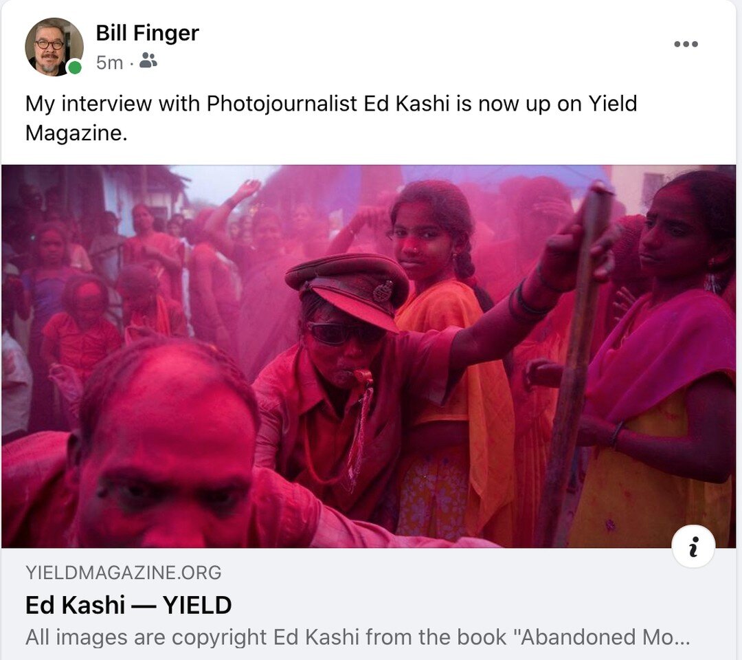 #EdKashi #photojournalism #photographer #interview @yieldmagazine