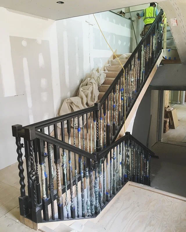 Day Two at Beth Am and we are have over half of the railing sections installed. Bring on the curves, next week!