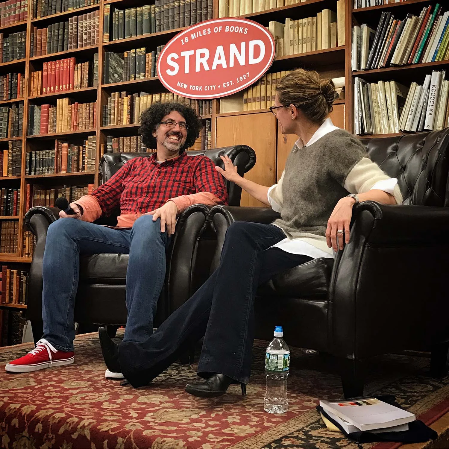 Hrag Vartanian & Sharon Louden at the Strand Book Store, New York, NY March 2017