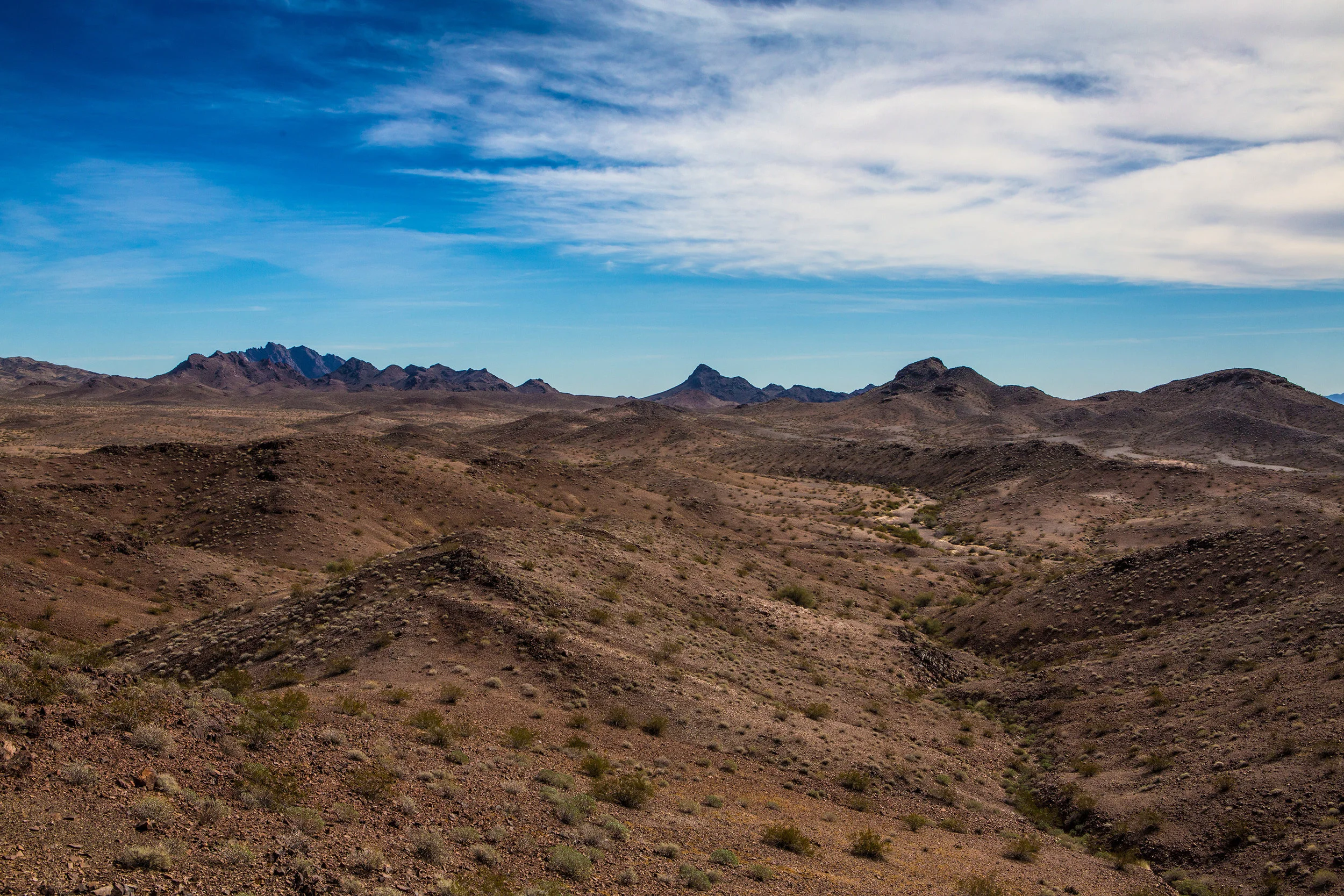 The eastern CA desert is an austere place.