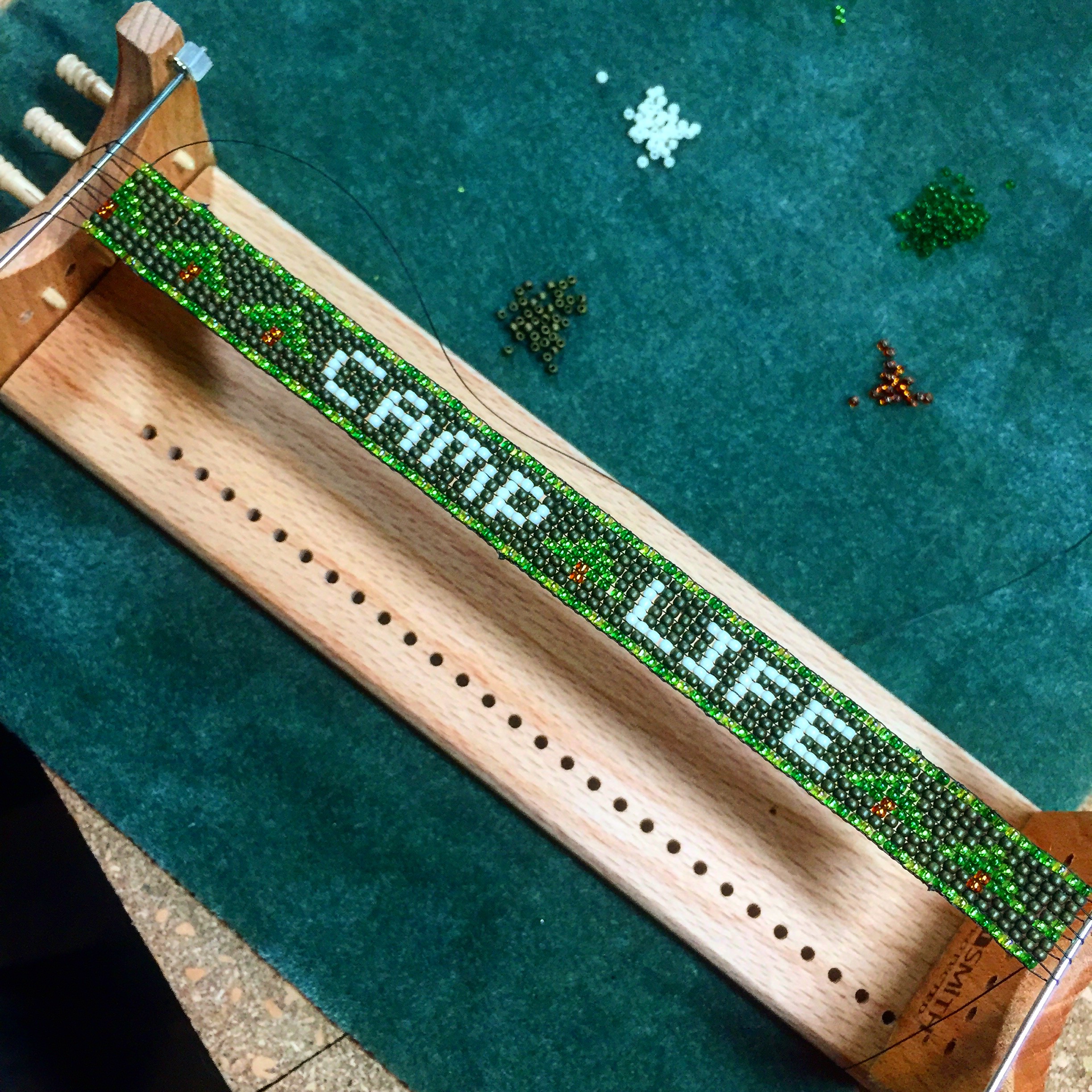 Made a CAMP LIFE hatband for my Dad.