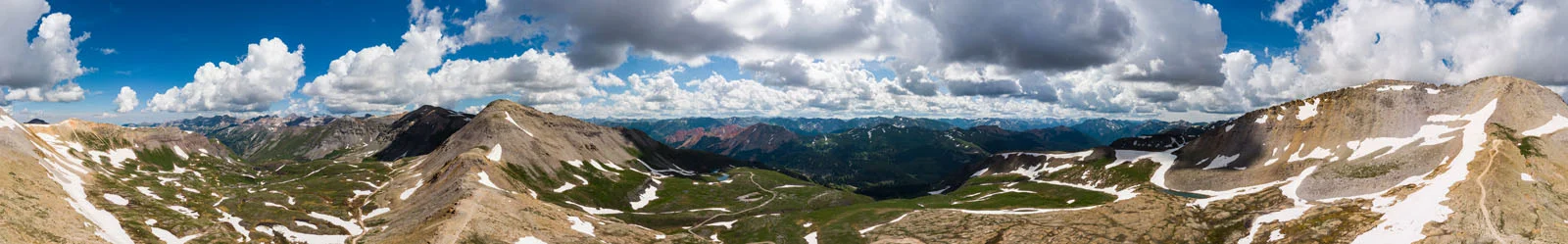 Pano taken from up on top of Black Bear Pass