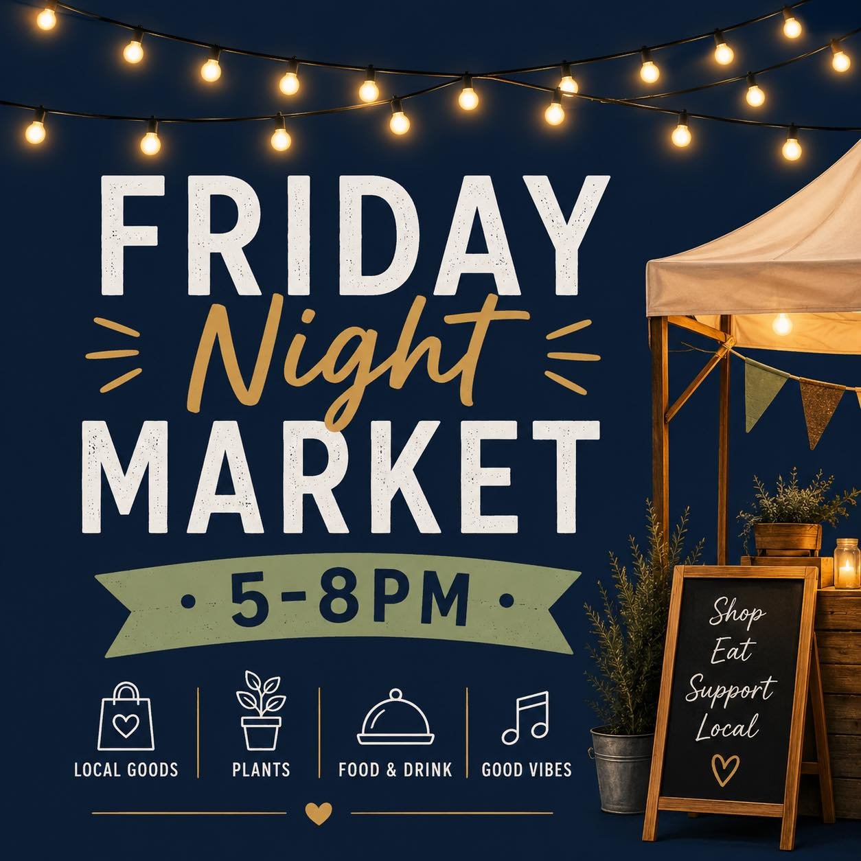 Friday Night Market @ Hoozels at the Lakes