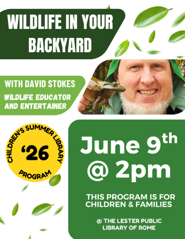 Wildlife In Your Backyard With David Stokes