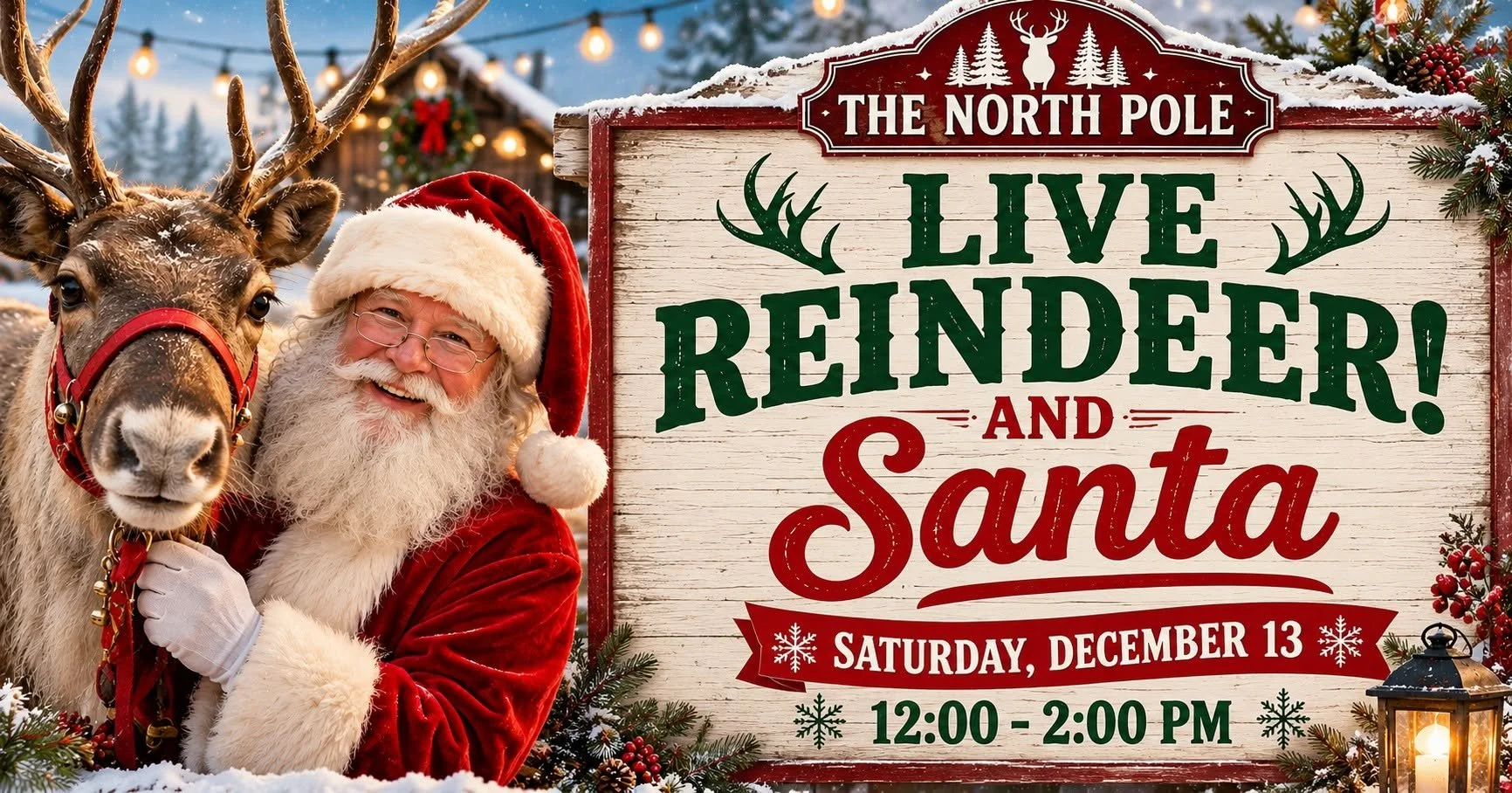 Reindeer and Santa!