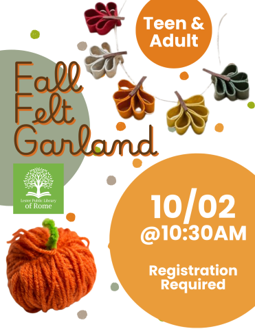 Fall Felt Garland