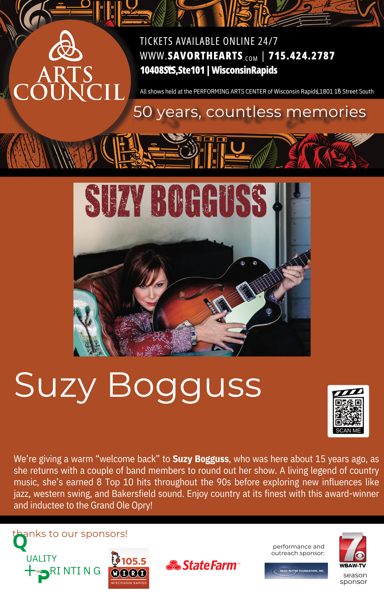 Arts Council of South Wood County: Suzy Bogguss