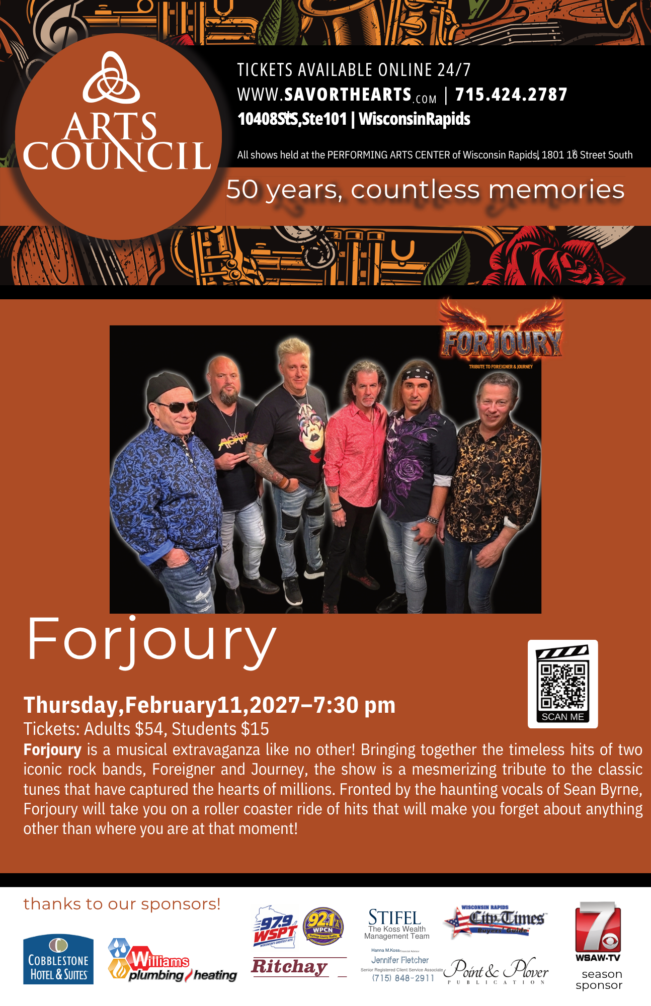 Arts Council of South Wood County: Fourjourey (A Tribute to Foreigner and Journey)