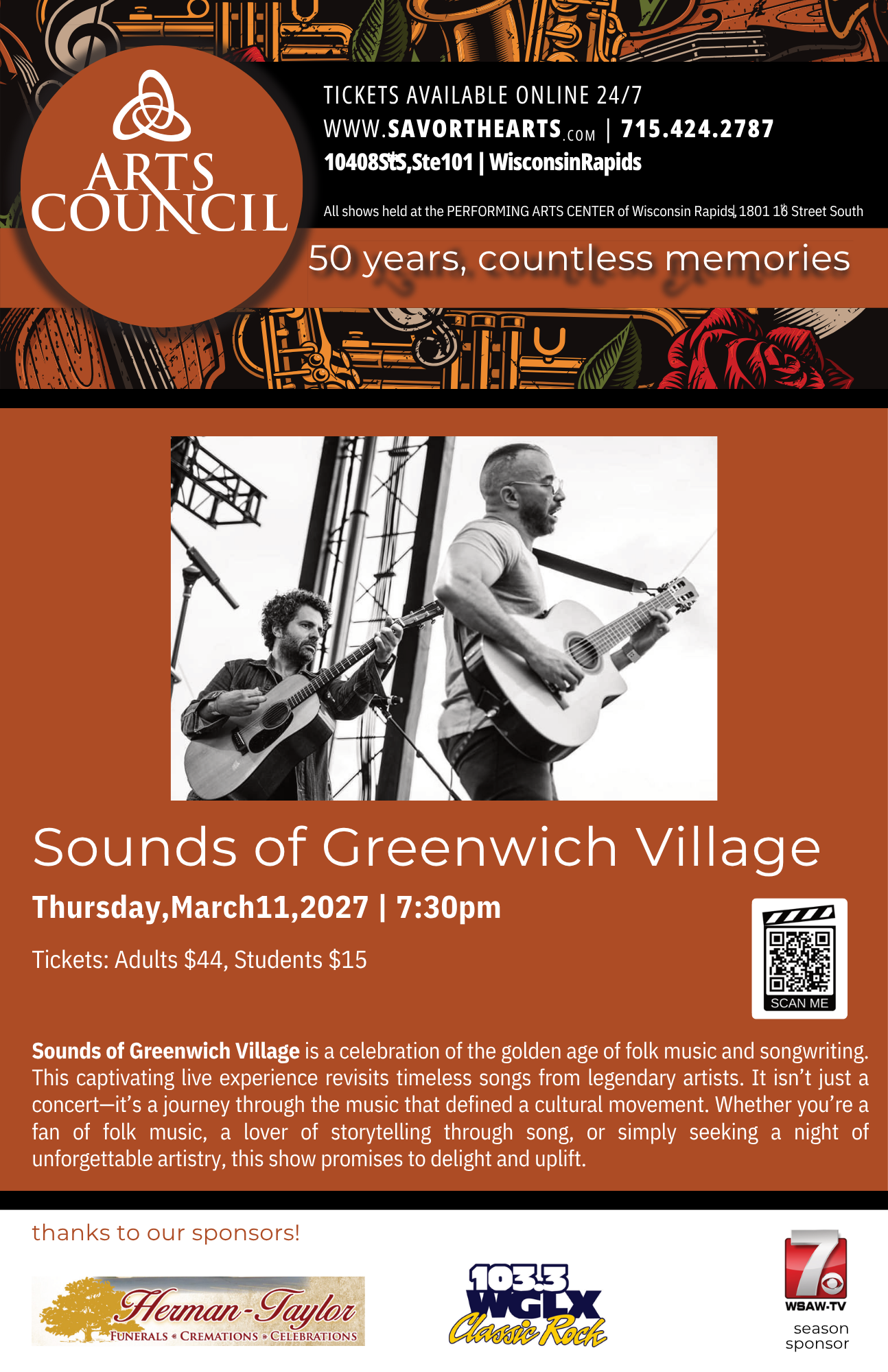Arts Council of South Wood County: Sounds of Greenwich Village