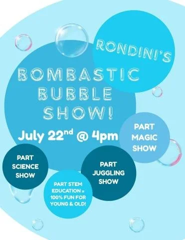 Rondini’s Bombastic Bubble Show @ Lester Library of Rome