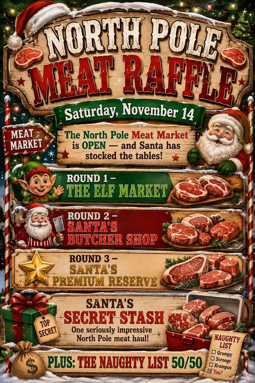 North Pole Meat Raffle