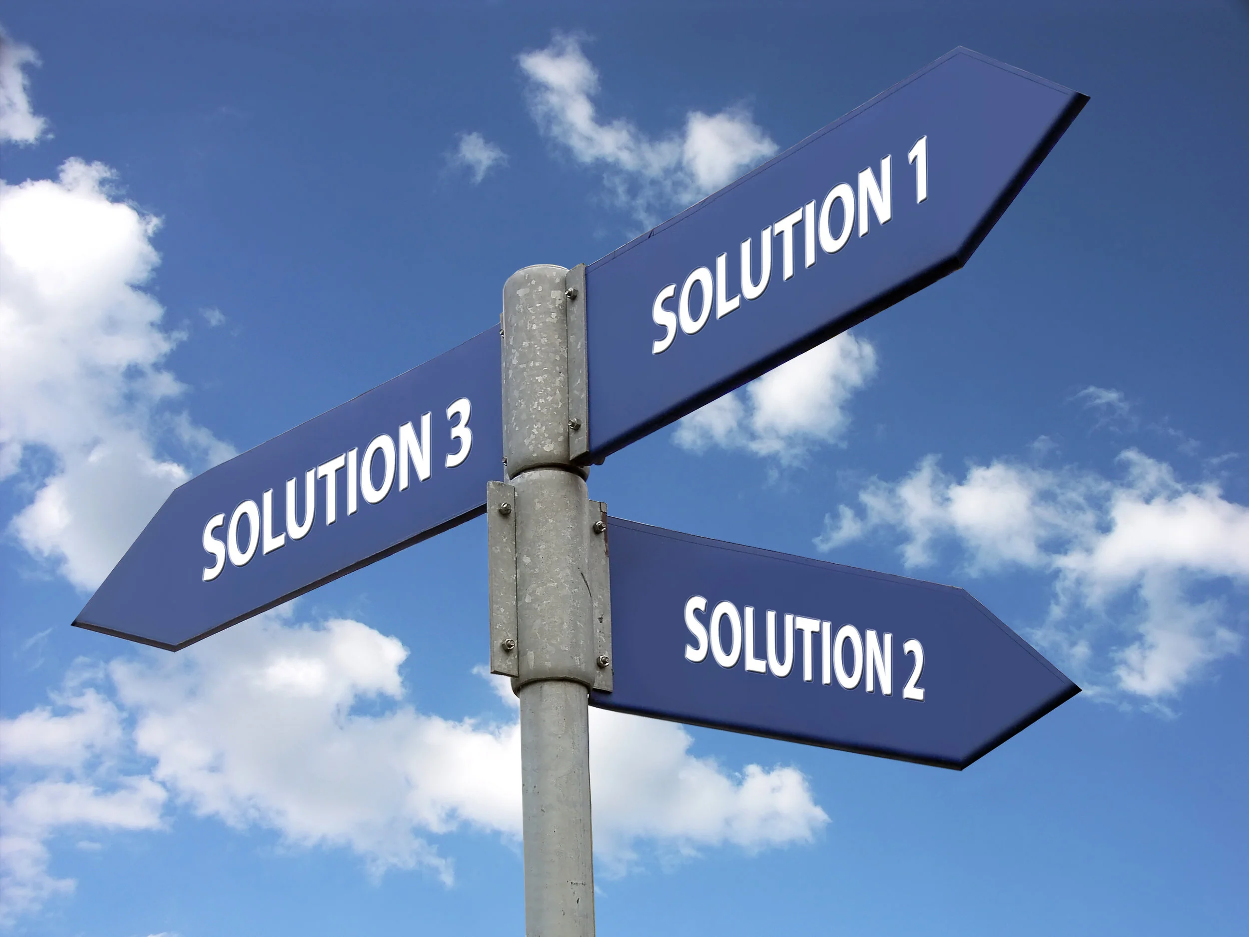 three solutions