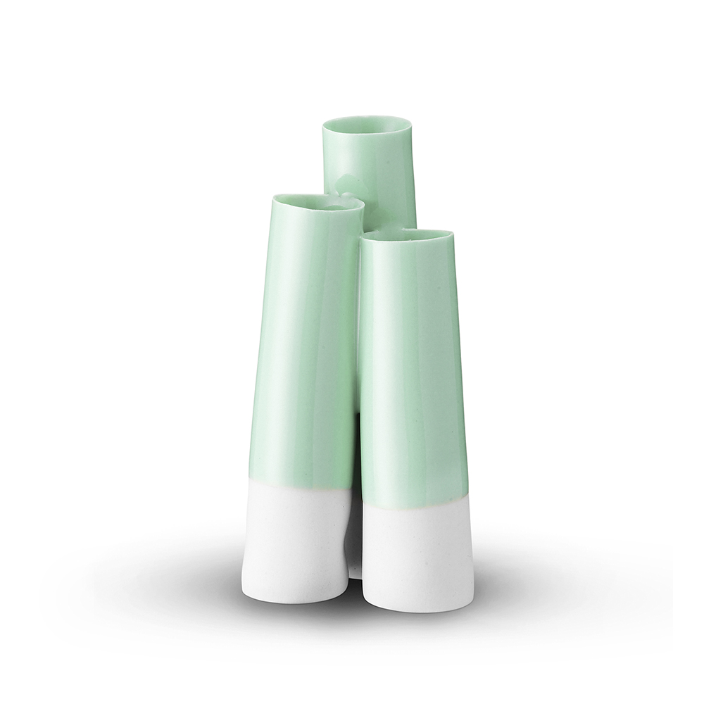 Handcrafted ceramic TUBE vase by Ditte Fischer Copenhagen
