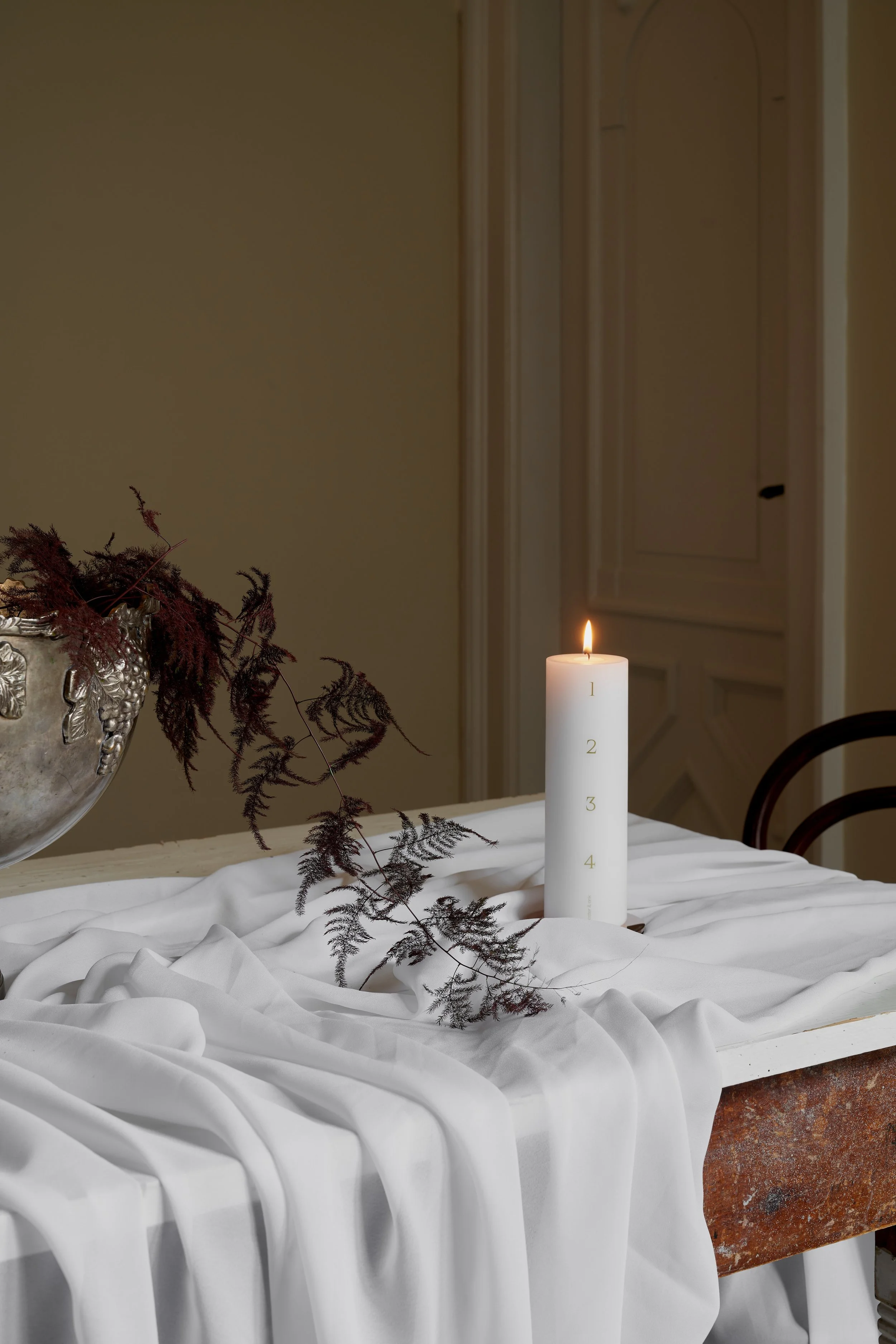 Advent Candle. Pillar, 1-4