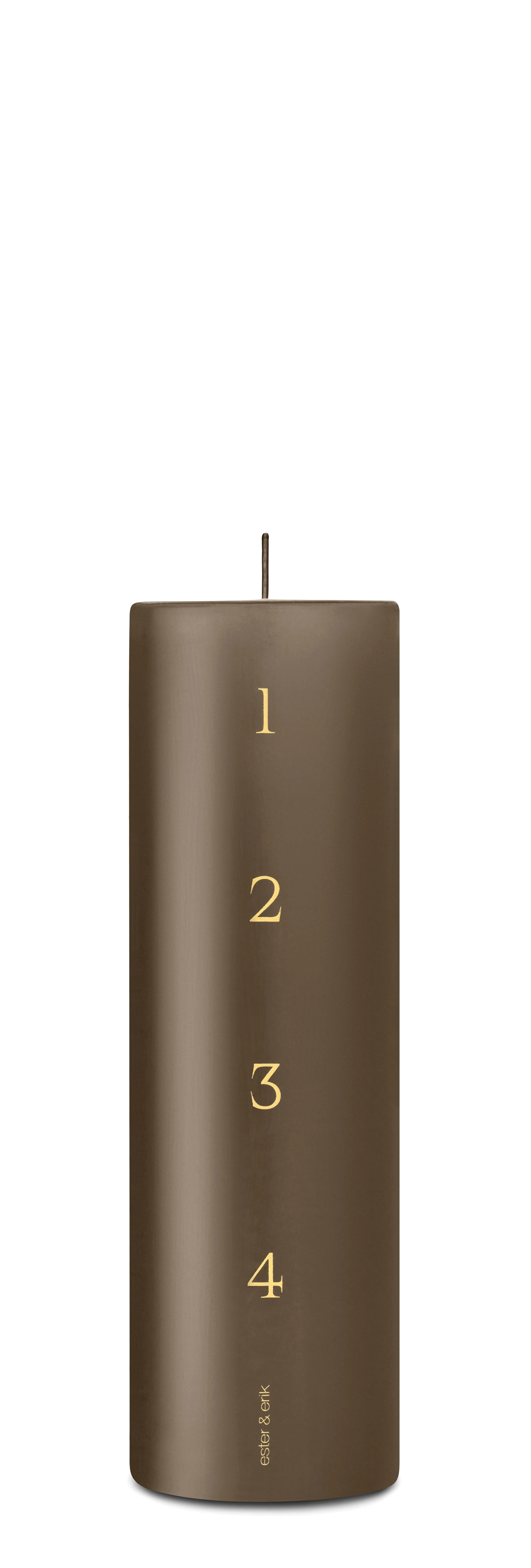 ADVENT CANDLE, PILLAR, CAVIAR