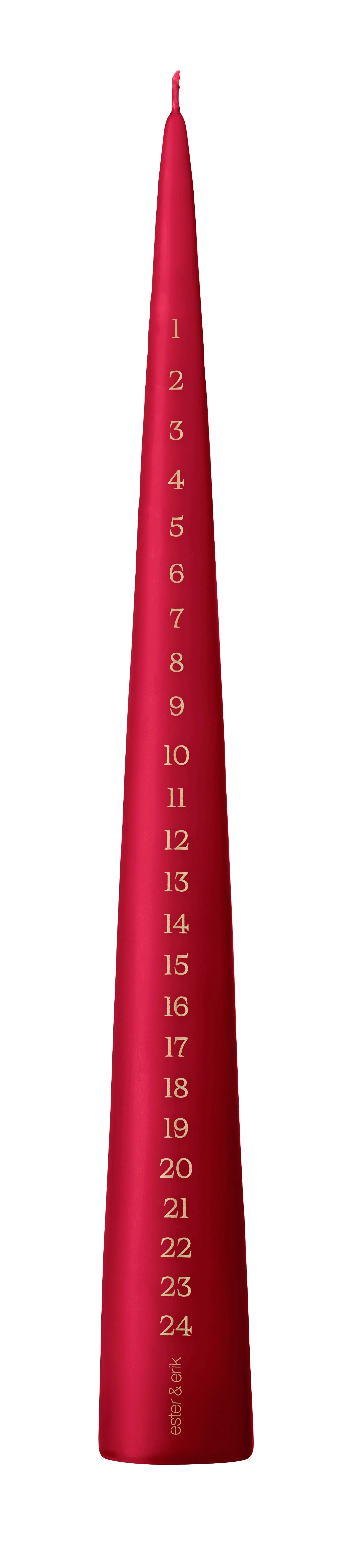 CALENDAR CANDLE, CONE, WINTER BERRY