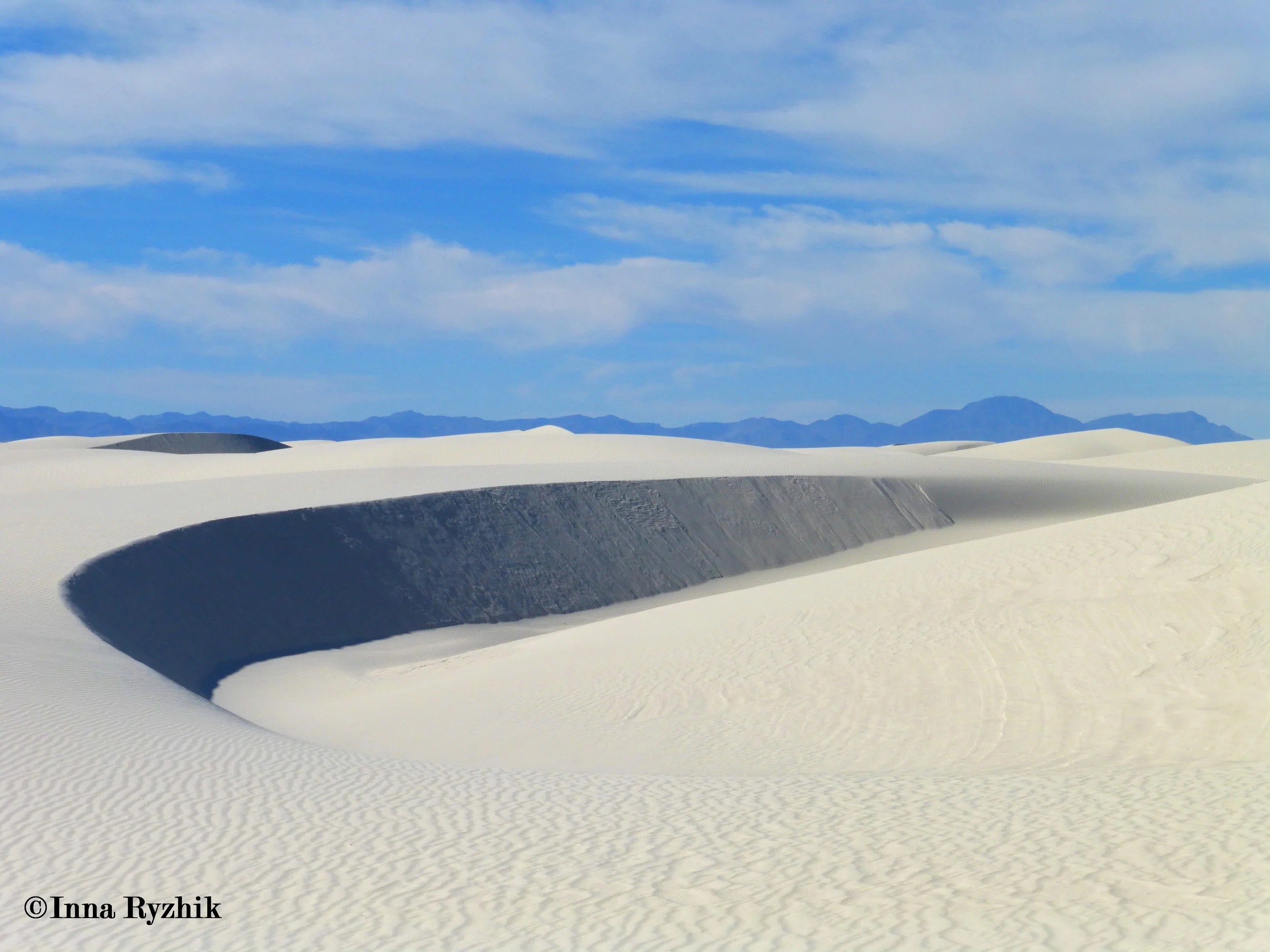 Dunes & Mountains - White Sands National Monument