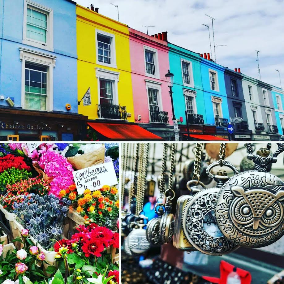 The beautiful colours and details of the Portobello Road markets
