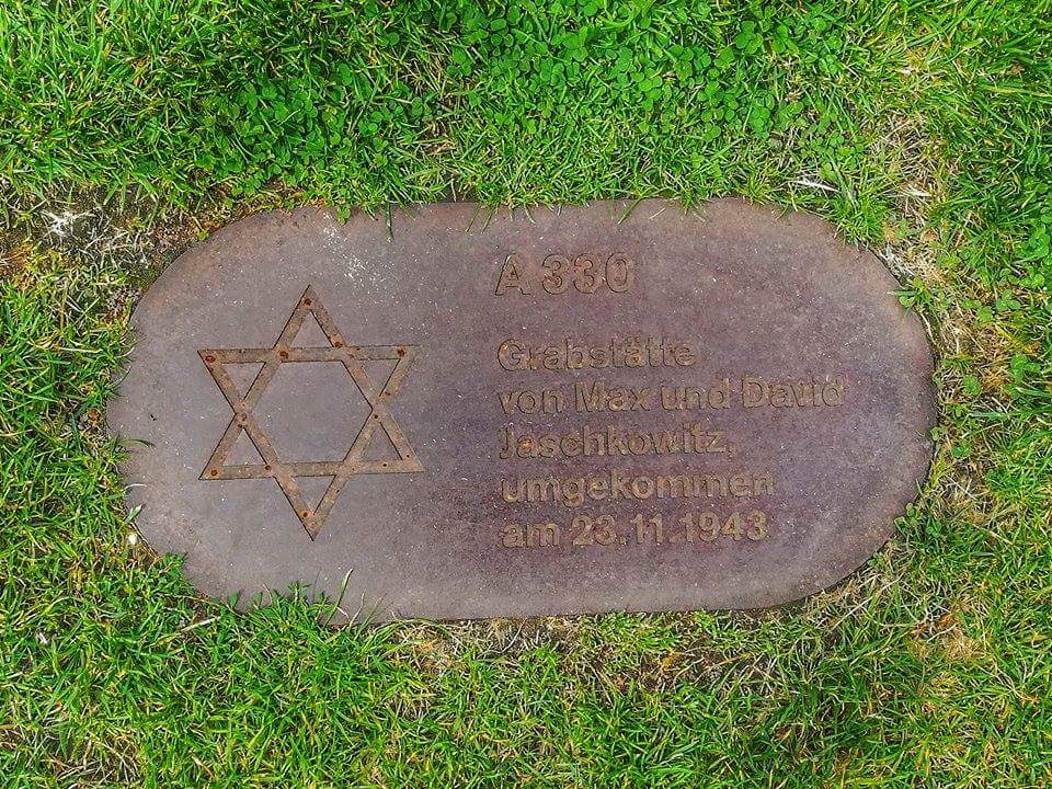 One of the many plaques throughout Berlin bearing the names of victims of the war.