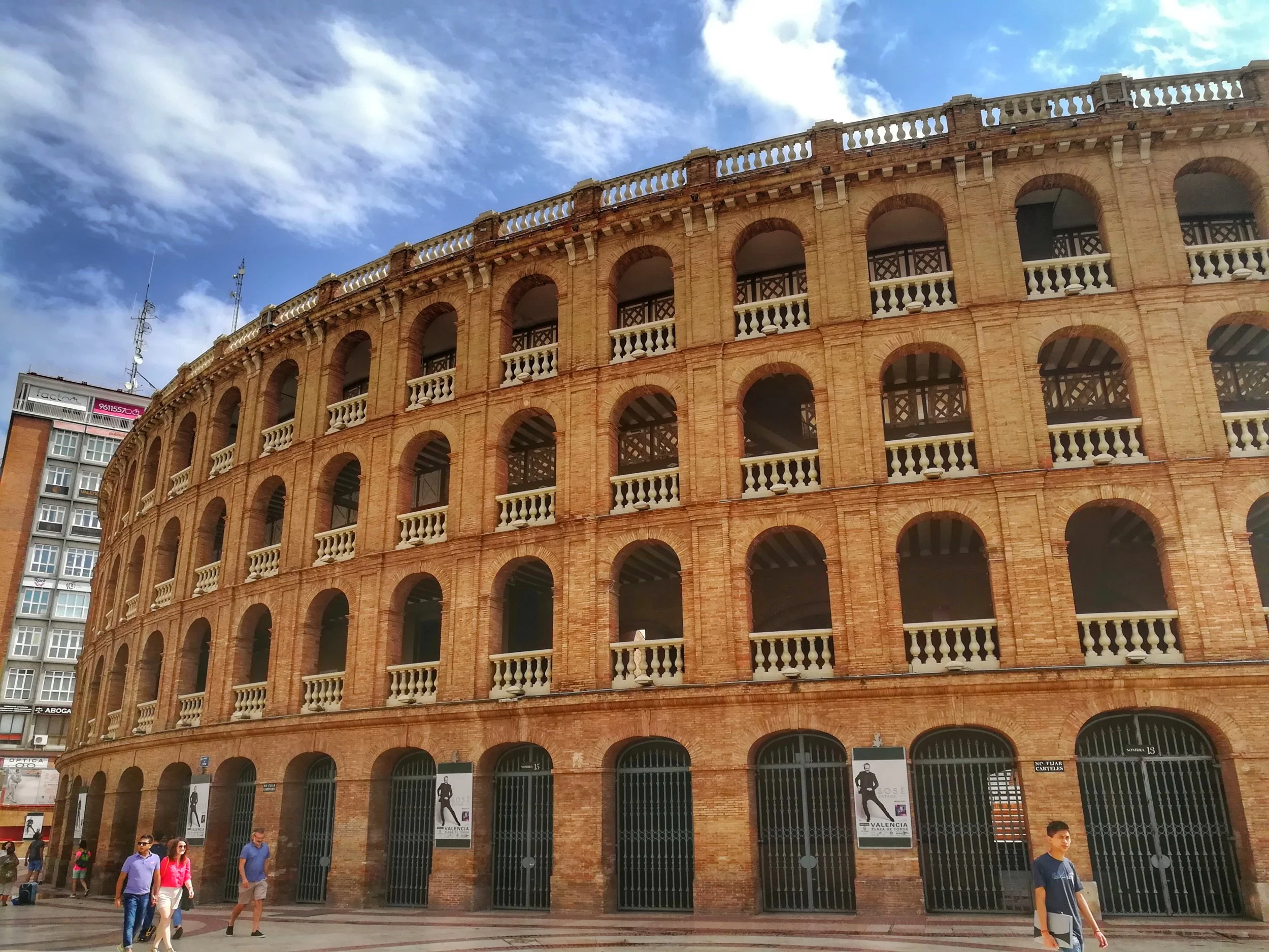 The bullfighting arena