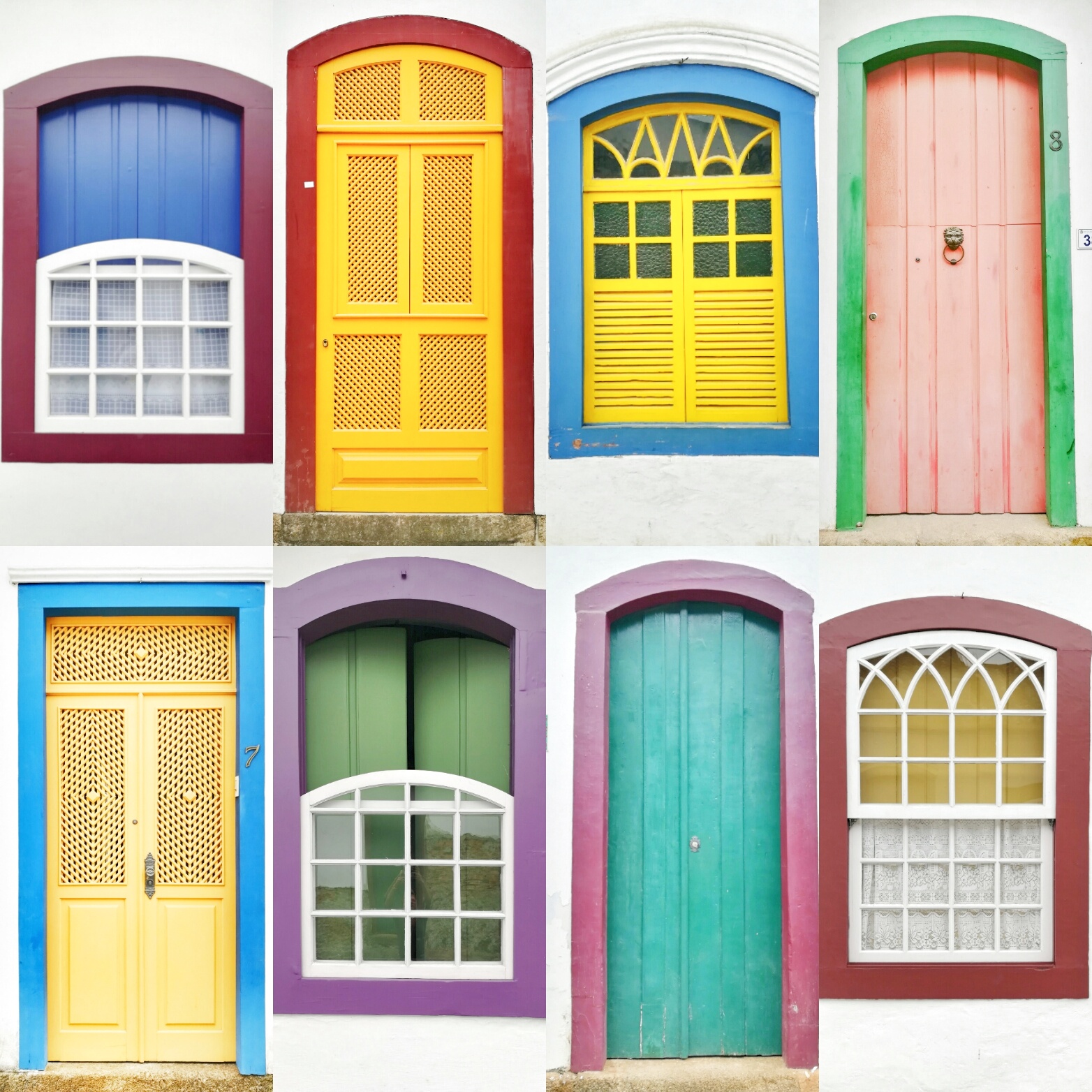 So many fun and colourful windows and doors throughout Paraty! The roads were so bad you would break an ankle looking up while walking to look at these beauties!