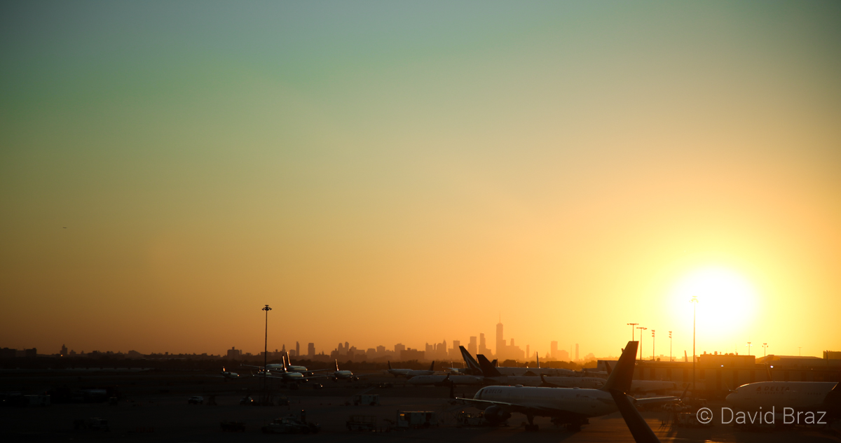 Sunset over JFK