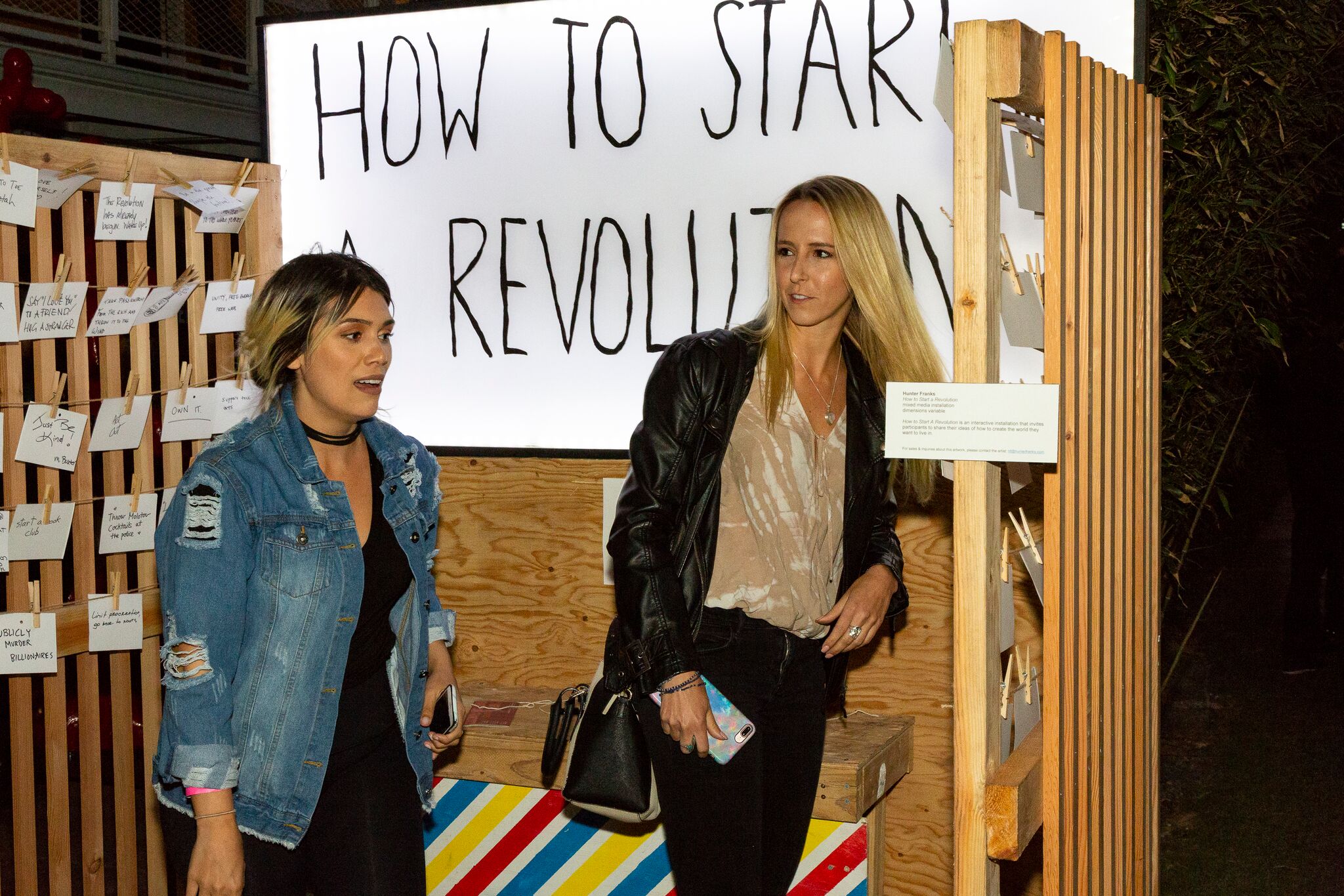  How to Start A Revolution installation at stARTup SF 2018, by Hunter Franks.
