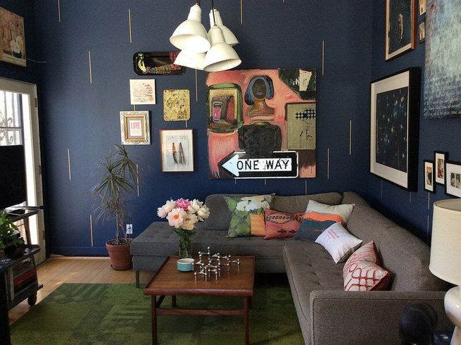 Business Development Director Shannon Kaye and Fair Director Ray Beldner’s art collection includes works by friends, local artists, favorite designers, Shannon’s own decorative wall and pillow designs. It’s a high/low mix that suits their taste and lifestyle.
