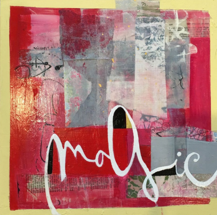   White Magic   Mixed-media painting on Panel / Board / MDF  by  Susan Richardson   Size: 12 x 12”    $350.00   
