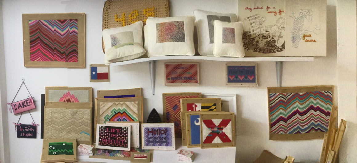 Small Works in Margaret’s studio at Root Division