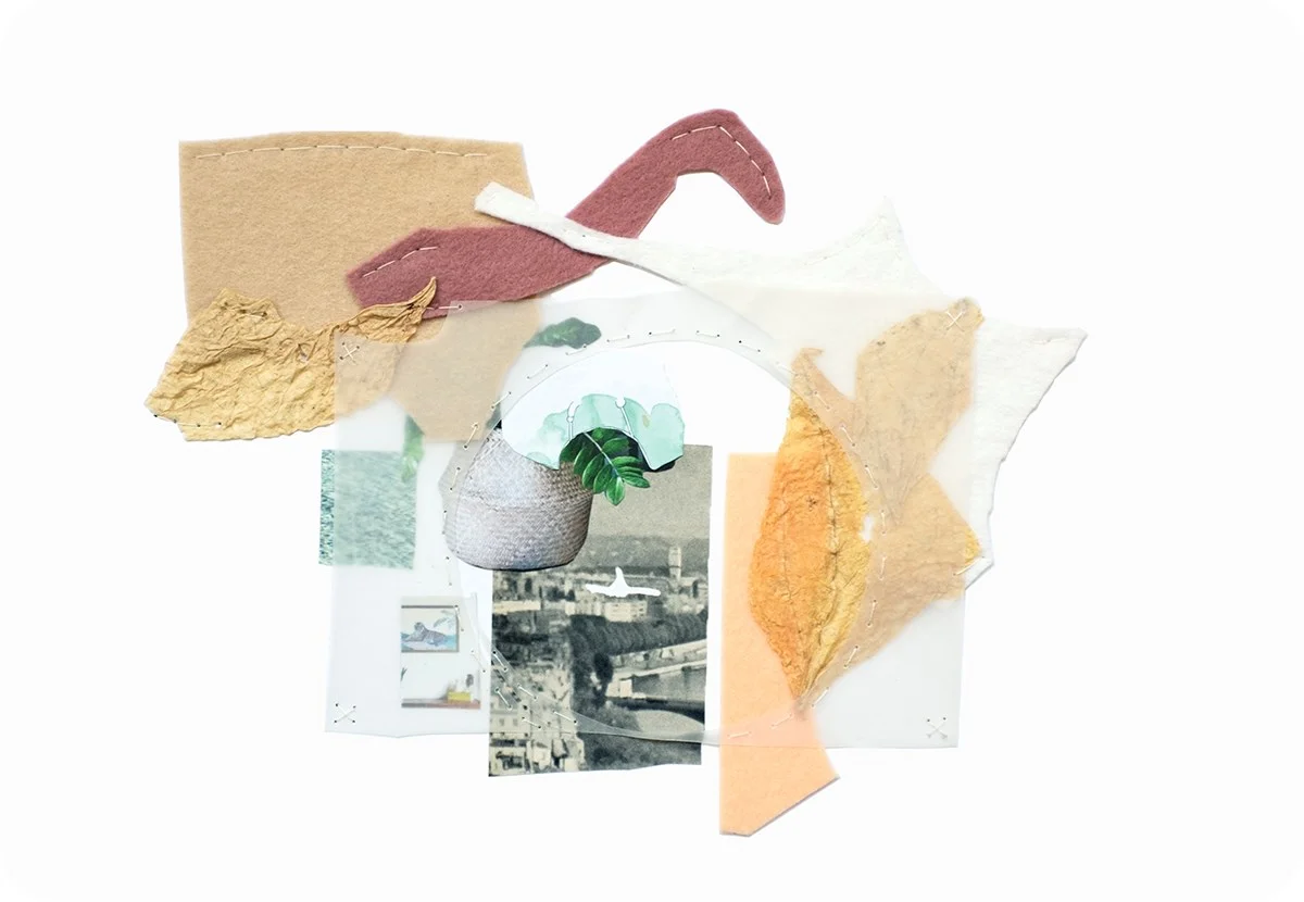 Sometimes by Linden Eller , Mixed media sewn on paper, 11 x 8 in, 2018