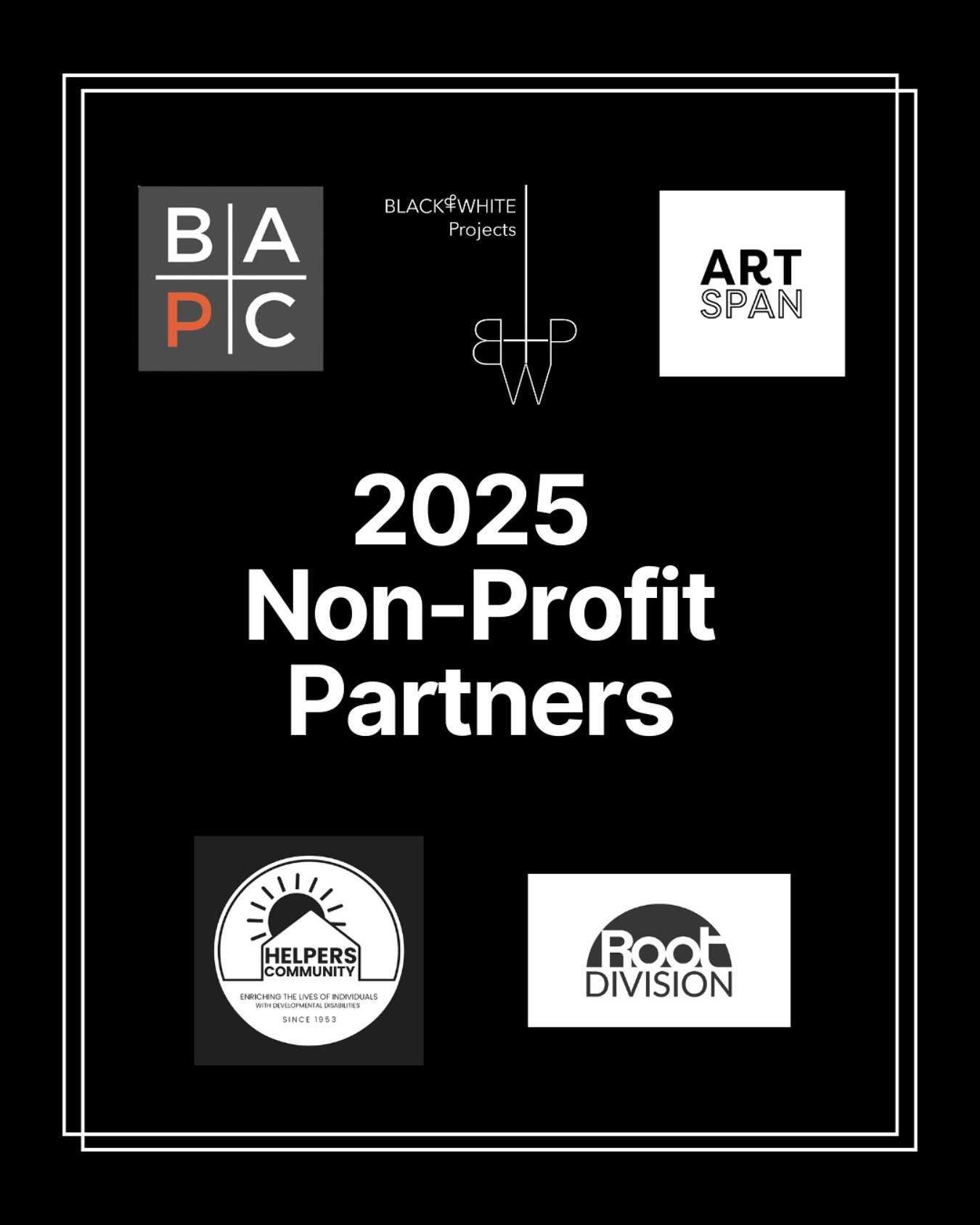 In addition to our 60+ artists and special projects, we are excited to welcome our nonprofit partners. 

These vibrant orgs will be bringing 50+ artists to the fair, curating their rooms to showcase a wide range of local talent. 

Don&rsquo;t miss th