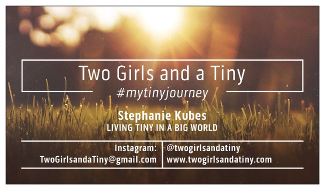 Two Girls and a Tiny Business Cards