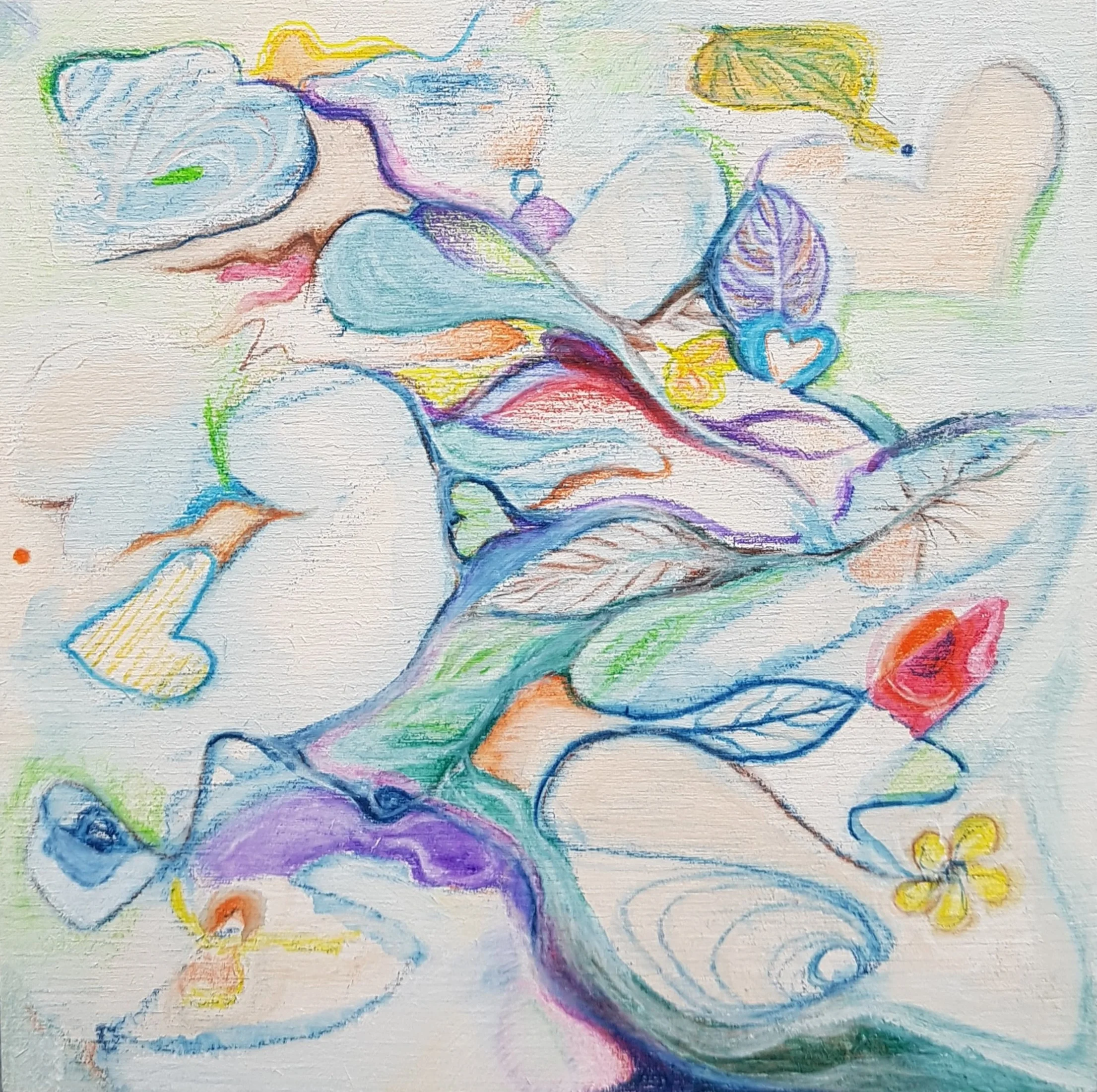 "It's All Heart", 6 x 6 x 1.75", $180