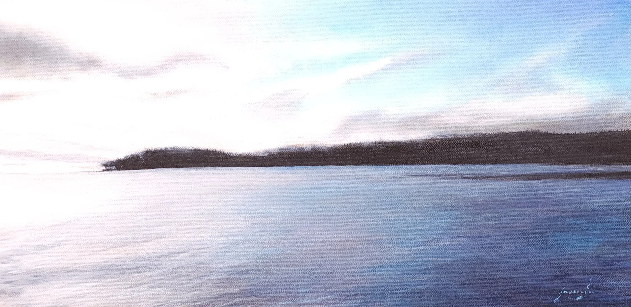 Yin Yang, 10 x 20", Acrylic on Canvas