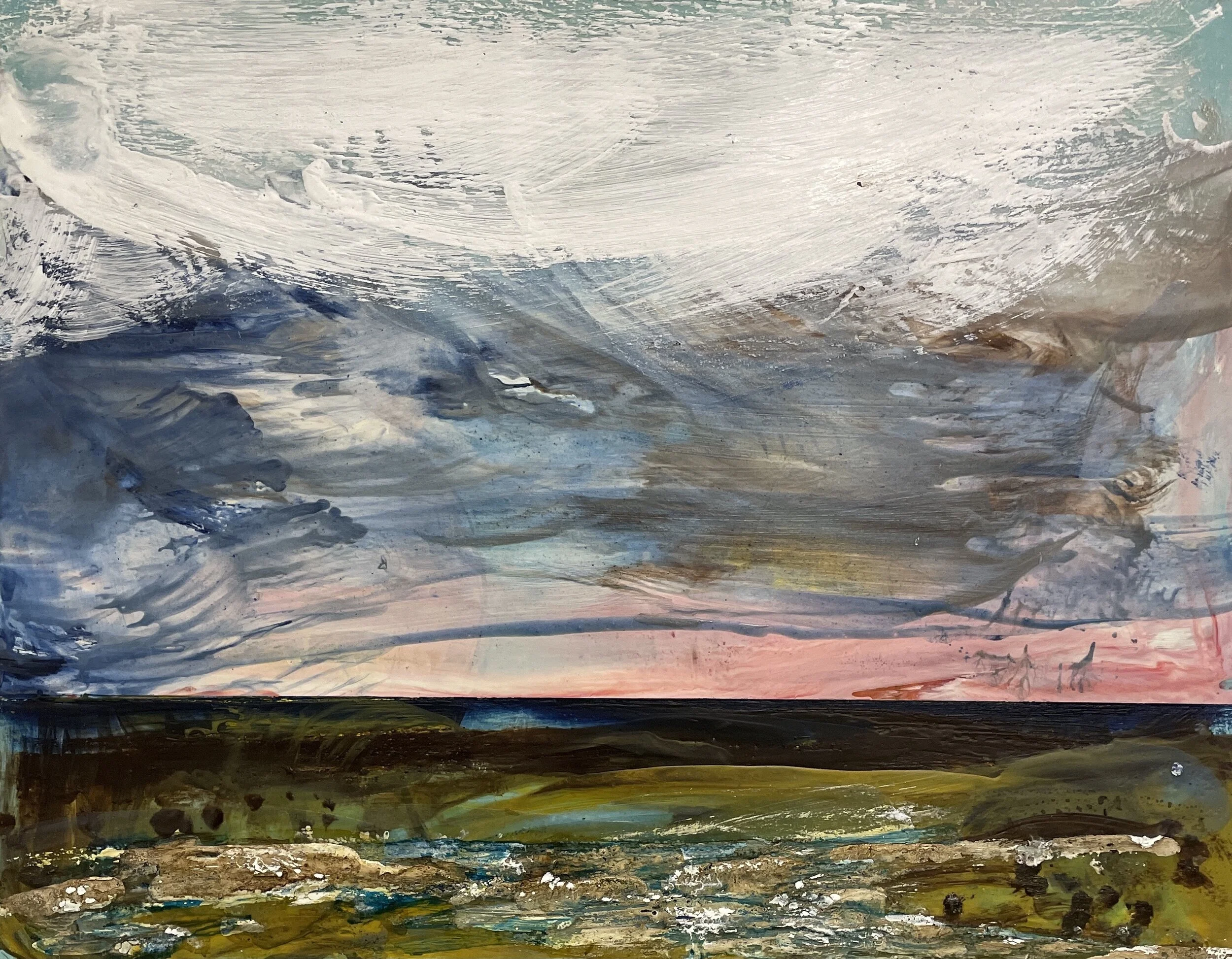 Rachel Carroll Rockpool at Sunrise_36x28cm_$450 .JPG